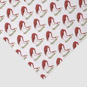 Retro Roze Flamingo #1 Tissuepapier (Detail)