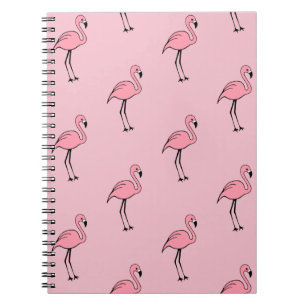 Retro Roze Flamingo Kantoor School Schrijfblok Cad Notitieboek
