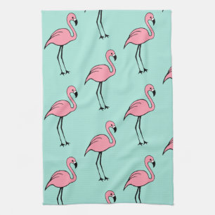 Retro Roze Flamingo Keukendoek Cadeau Theedoek