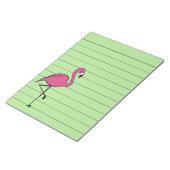 Retro Roze Flamingo om het Gift van het Notitieblo Notitieblok (Schuin)