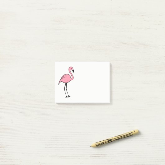 Retro Roze Flamingo Post Het Notities Gift Post-it® Notes (Op bureau)