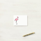 Retro Roze Flamingo Post-it Notitieblok Cadeau Post-it® Notes (Op bureau)