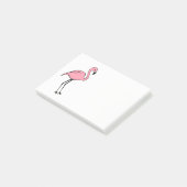 Retro Roze Flamingo Post-it Notitieblok Cadeau Post-it® Notes (Schuin)