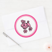 Retro Roze Franse Stickers (Envelop)