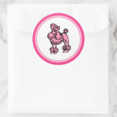 Retro Roze Franse Stickers (Tas)