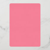 Retro Roze Fuchsia Golf Wedding Save the Date Folie Uitnodiging (Achterkant)