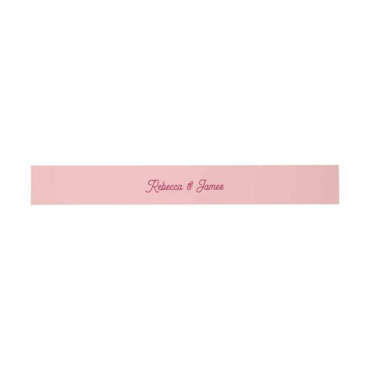 Retro  roze Fuchsia Typografie Weddenschap Uitnodigingen Wikkel (Vlak)