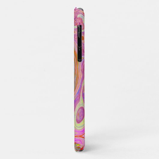 Retro Roze, Geel en Magenta Abstracte Groovy Art Case-Mate iPhone Case (Achterkant/links)