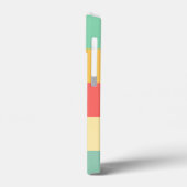 Retro Roze Gele Blauwe Stripes Case-Mate iPhone Case (Achterkant / Links)