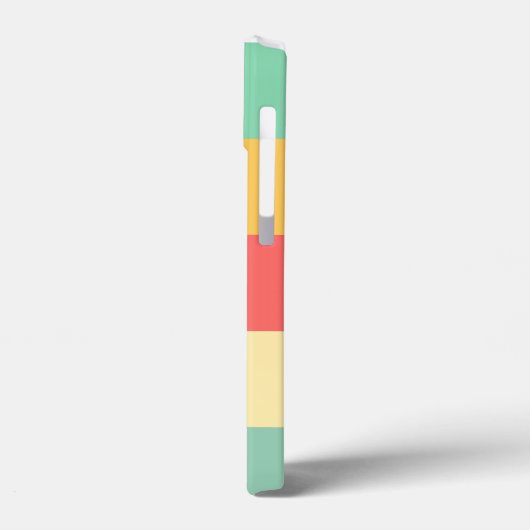 Retro Roze Gele Blauwe Stripes Case-Mate iPhone Case (Achterkant / Links)