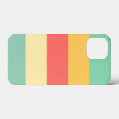 Retro Roze Gele Blauwe Stripes Case-Mate iPhone Case (Achterkant (horizontaal))