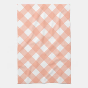 Retro roze geruite keukendoek cadeau theedoek