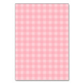 Retro Roze Gingham Gingham Gecontkered Patroonacht Kaart (Achterkant)