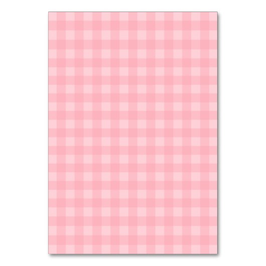 Retro Roze Gingham Gingham Gecontkered Patroonacht Kaart (Achterkant)