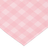 Retro Roze Gingham Gingham Gecontkered Patroonacht Medium Tafelloper (Hoek)