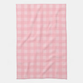 Retro Roze Gingham Gingham Gecontkered Patroonacht Theedoek (Verticaal)
