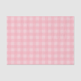 Retro Roze Gingham Gingham Gecontkered Patroonacht Tissuepapier