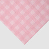 Retro Roze Gingham Gingham Gecontkered Patroonacht Tissuepapier (Detail)