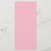 Retro Roze Glitter Flamingo's en Palmbladeren Menu (Achterkant)