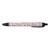Retro Roze Grid en Starbursts Pen (Bodem)