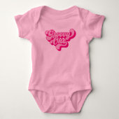 Retro Roze Groovy One Romper (Voorkant)