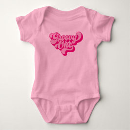 Retro Roze Groovy One Romper