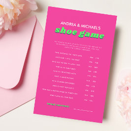 Retro Roze & Groovy Trouwschoen Game