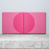 Retro Roze Halve Cirkel Mid Century Modern Tegeltje