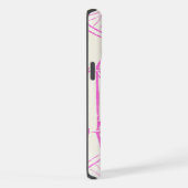 Retro Roze Helder Kleuren Fiets Patroon Iphone Hoesje (Rechterkant)