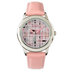 Retro Roze Horloge van het Net en van het Kind