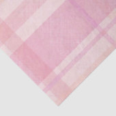 Retro Roze Karo Weerbarstige Kerst Tissuepapier (Detail)