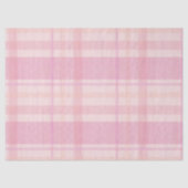 Retro Roze Karo Weerbarstige Kerst Tissuepapier (Voorkant)