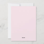 Retro Roze Kerstboom Feestdagenkaart (Achterkant)