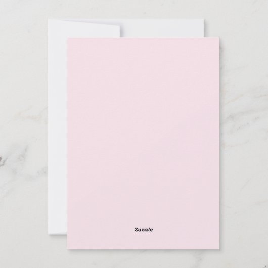 Retro Roze Kerstboom Feestdagenkaart (Achterkant)