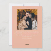 Retro Roze kerstfotofeestkaart Feestdagenkaart (Achterkant)