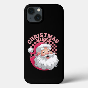 Retro Roze Kerstman Kerstmis Case-Mate iPhone Case