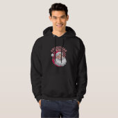 Retro Roze Kerstman Kerstmis Hoodie (Voorkant volledig)