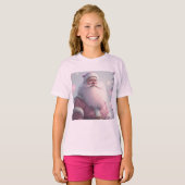 Retro  roze kerstman t-shirt (Voorkant volledig)