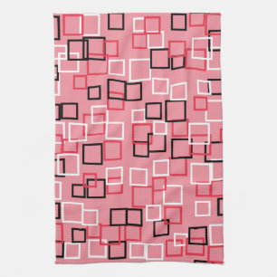Retro roze keukendoek theedoek