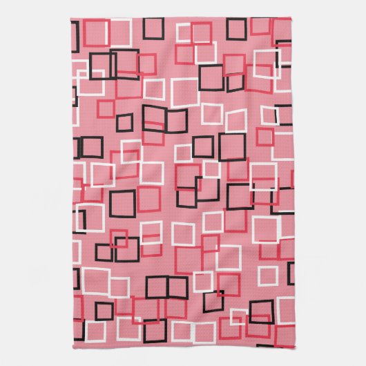 Retro roze keukendoek theedoek (Verticaal)