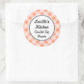 Retro Roze Keukenstickers Ronde Sticker (Tas)