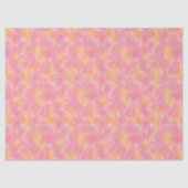 Retro Roze Kleuren Amorfe Vormen Kunstpatroon Tissuepapier (Voorkant)