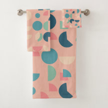 Retro Roze Kleurrijke Moderne Geometrische Tribal