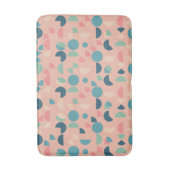 Retro Roze Kleurrijke Moderne Geometrische Tribal Badmat (Voorkant Verticaal)