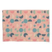 Retro Roze Kleurrijke Moderne Geometrische Tribal Kussensloop (Voorkant)