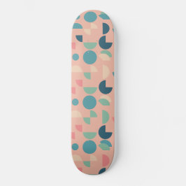 Retro Roze Kleurrijke Moderne Geometrische Tribal Persoonlijk Skateboard