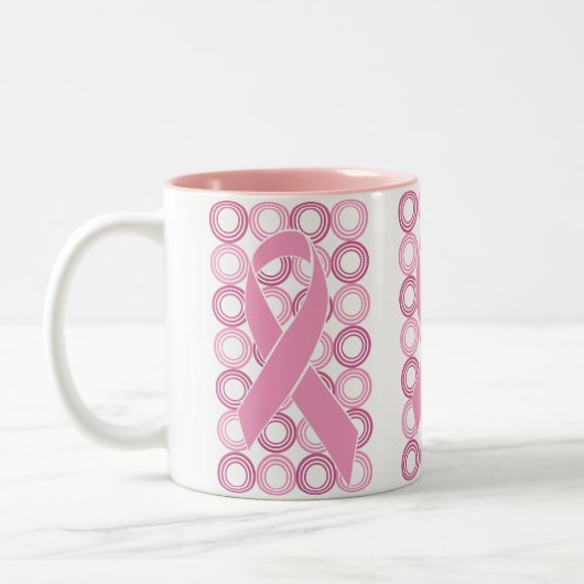 Retro Roze koffie Mok (Links)