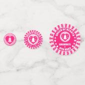 Retro Roze koningin van de harten van afgelopen da Confetti (Voorkanten)