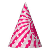 Retro Roze koningin van de harten van afgelopen da Feesthoedjes (Links)