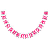 Retro Roze koningin van de harten van afgelopen da Vlaggetjes (Alle)